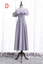 Elegant Lavender Long Mismatch Bridesmaid Dress