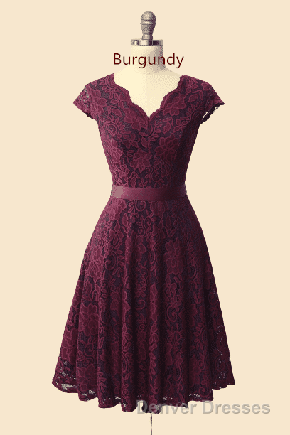 A-Line Cap Sleeve Navy Blue Bridesmaid Dress with Belt