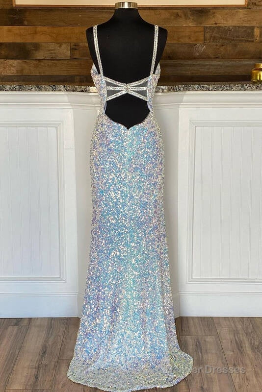 Sparkle Mermaid Sequined Formal Dress with Slit Secondary image