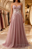 A-Line Sweetheart Neckline Long Prom Dress With Appliques
