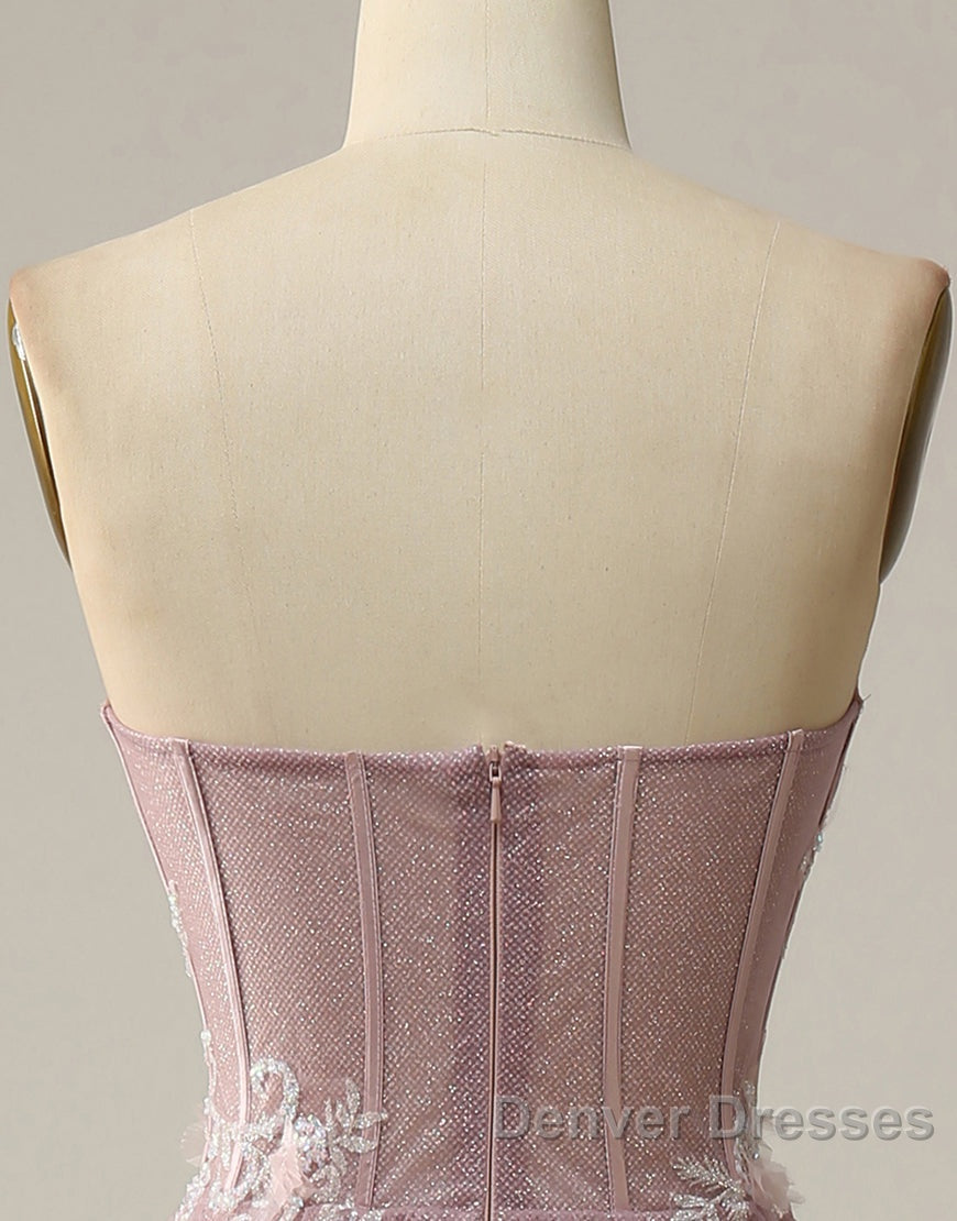 A-Line Sweetheart Neckline Long Prom Dress With Appliques