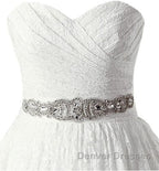 A-line Sweetheart Floor Length Lace Wedding Dress