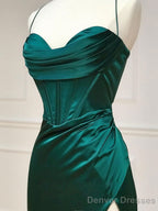 Spaghetti Straps Lilac Evening Party Dresses, Popular Silk Satin Prom Dresses, High Quality Bridesmaid Dresses