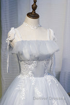 Chic Sleeveless Lace Appliques Tulle Princess Homecoming Dress