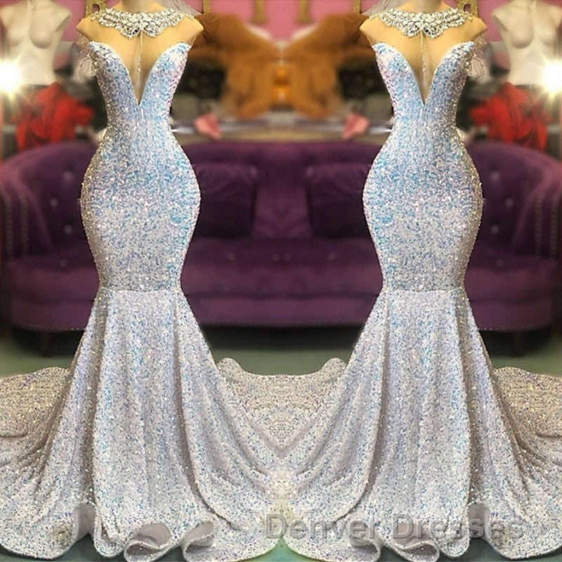 Glamorous Sequins Mermaid Long Evening Prom Dress Online