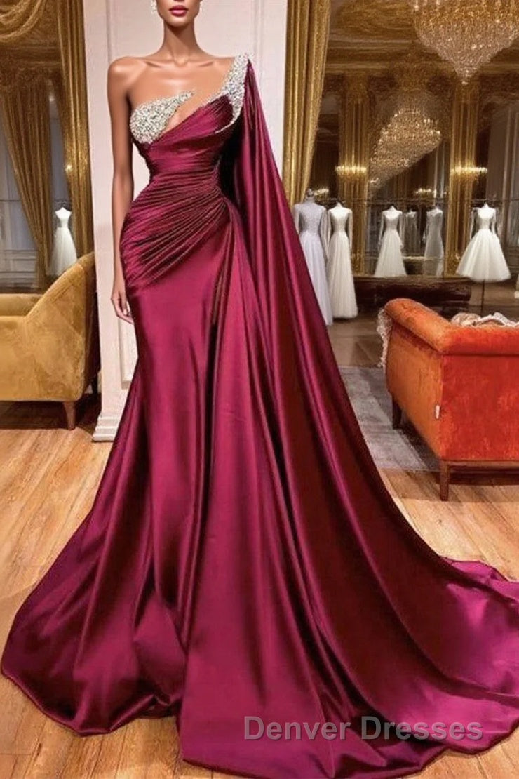Gorgeous Mermaid Beads Evening Prom Dress WIth Ruffles Main image
