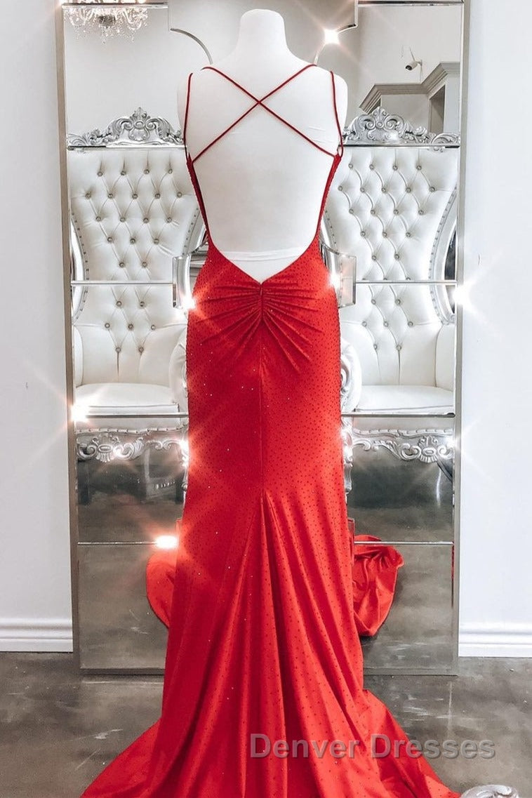 Mermaid Black Long Prom Dress with Cross Back Secondary image