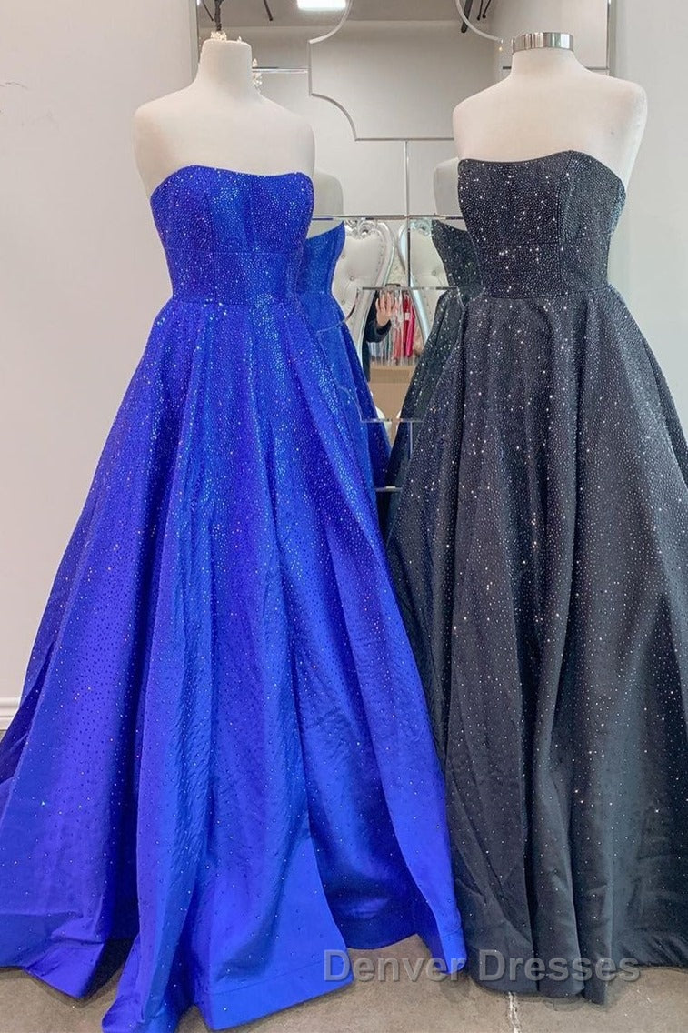 Strapless Red A-line Stunning Long Prom Gown Secondary image