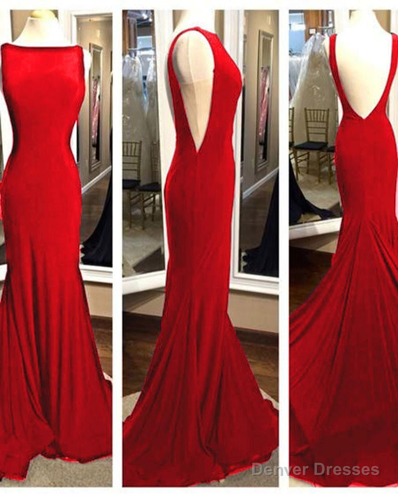 Elegant Long Backless Mermaid Fitted Black Prom Gown Formal Evening Dress With Sweep Train Dp080 Main image