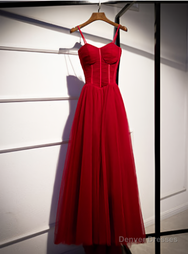 Spaghetti Straps Prom Dress, Newest Prom Dress, Chiffon Prom Dress, A Line Prom Dr Long Prom Dress, Evening Dress Main image