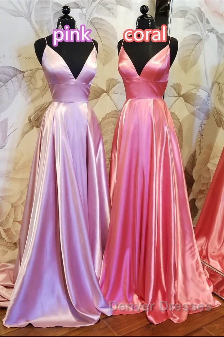 Elegant Yellow Satin Long Prom Dress with Cross Back Secondary image