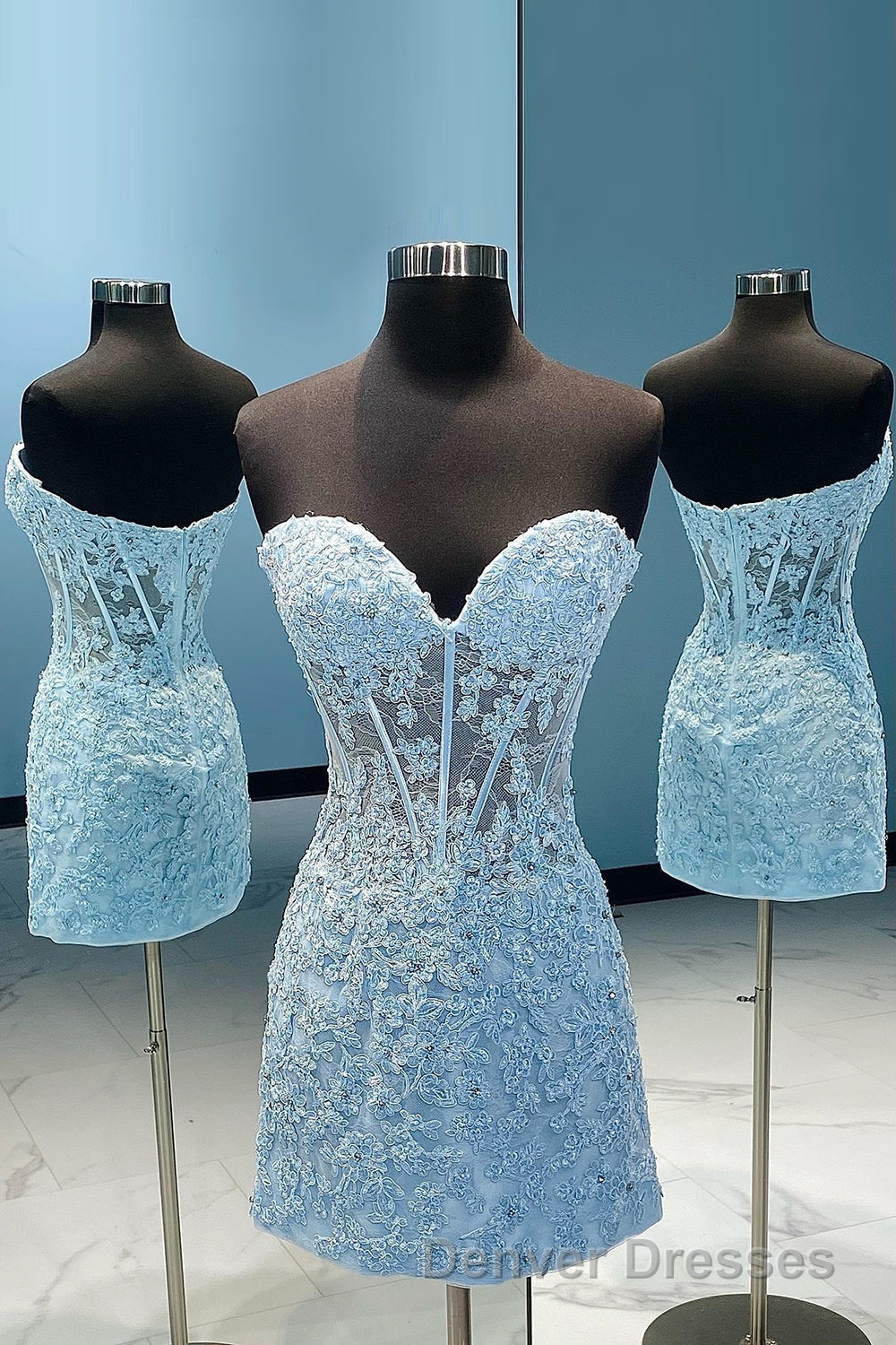 Purple Lace Tight Short Hoco Dress