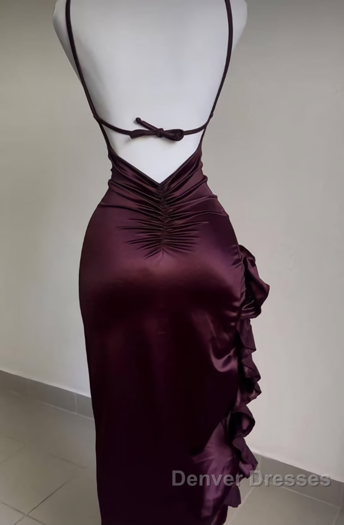 Sexy Slit Ruffles Prom Dress Secondary image