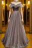 Charming Elegant Long A-line Floor Length Simple Party Prom Dress