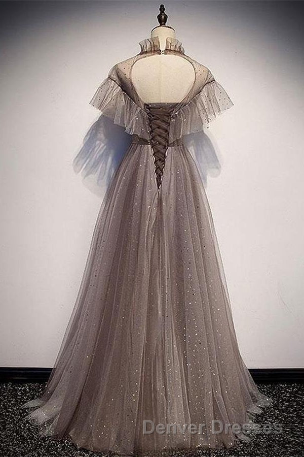 Charming Elegant Long A-line Floor Length Simple Party Prom Dress