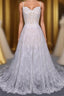 Charming Spaghetti Straps Long A-line Wedding Dress Beach Wedding Dress