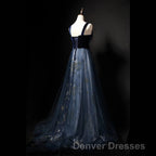 Elegant Long Lace Up Velvet Tulle Prom Dress Modest Party Gowns