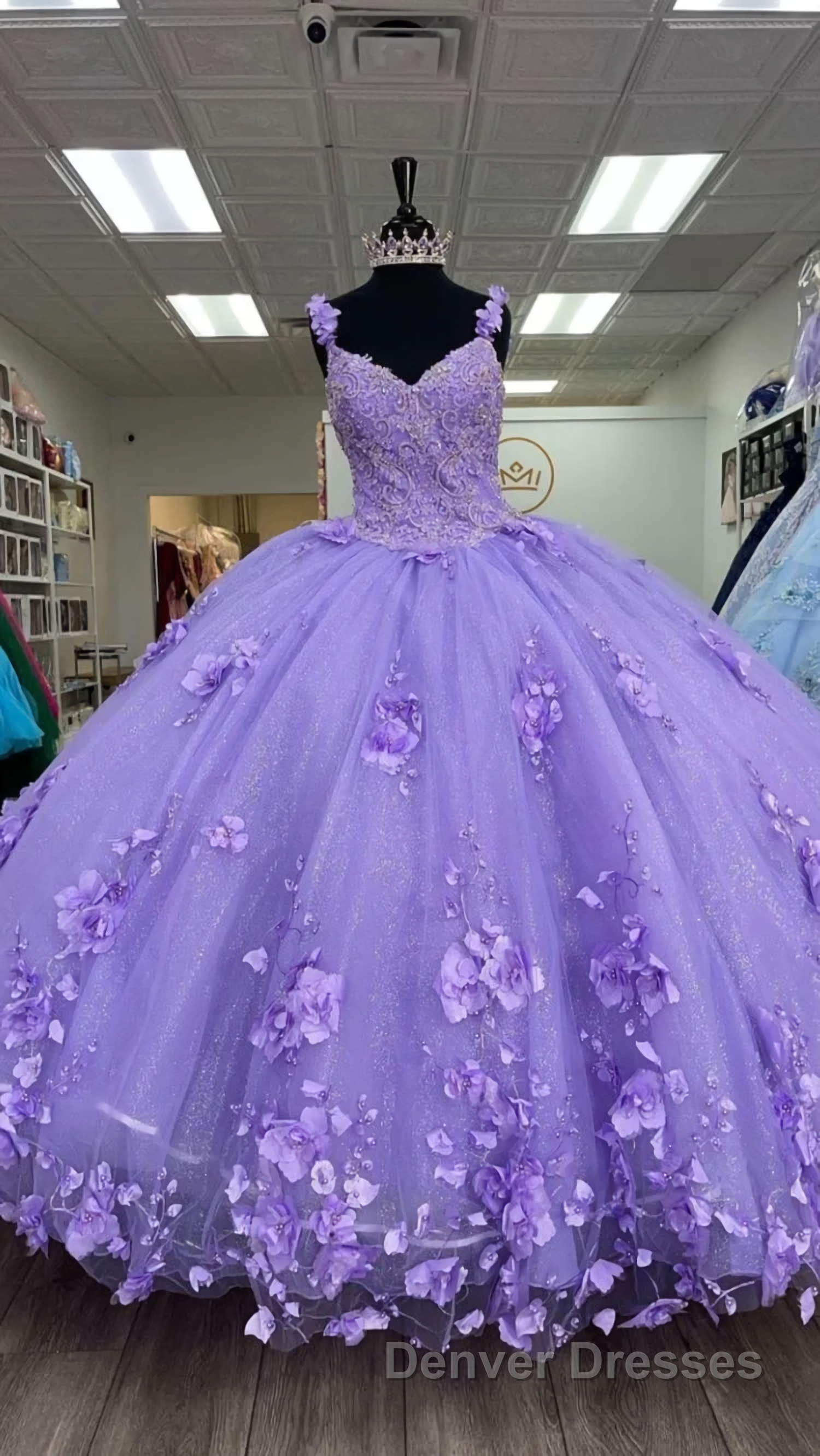 Princess Lilac Quinceanera Dress