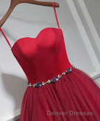 Cute Sweet Neck Short Prom Dress, Mini Dress