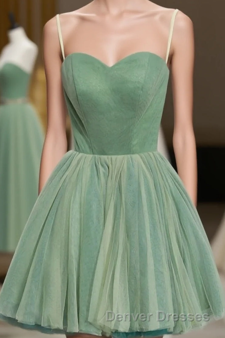 Cute Sweet Neck Short Prom Dress, Mini Dress