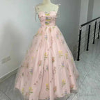 Luxury Floral Embroidery Long Black Prom Evening Dresses Women Summer Party Formal Occasions Reception Dress