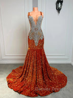 Gorgeous Long Dress Luxury Black Girls Prom Party Formal Gowns