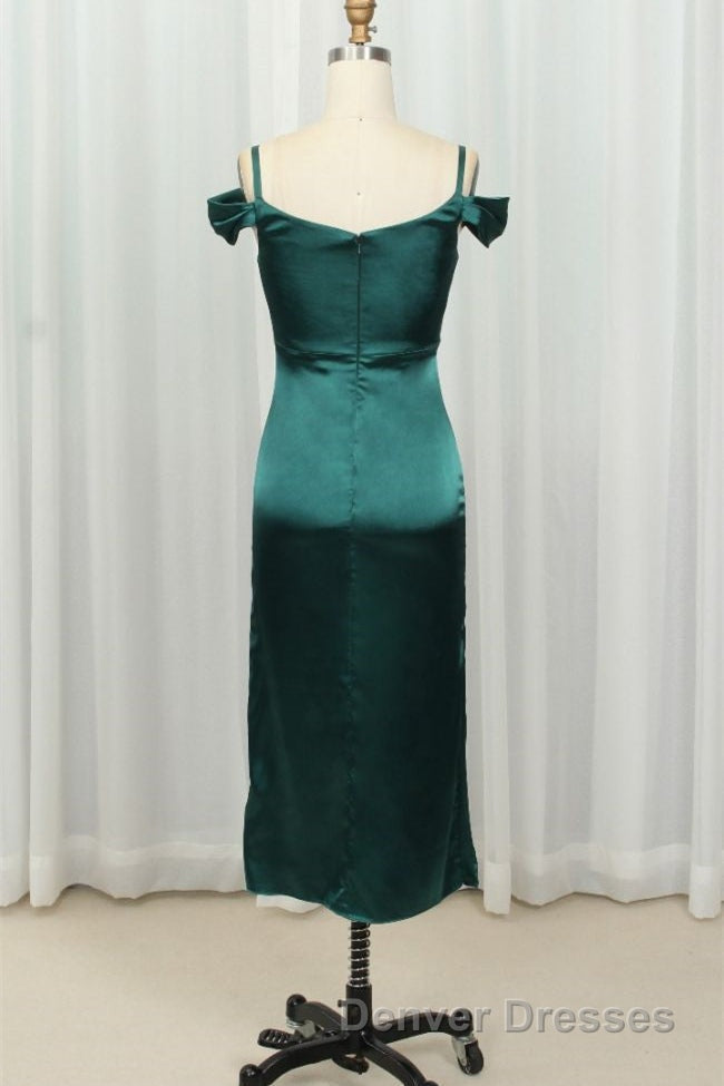 Straps Green Silk Satin Bodycon Midi Dress Secondary image
