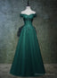 Pretty Mermaid Spaghetti Straps Olive Green Long Prom Dresses Evening Gowns