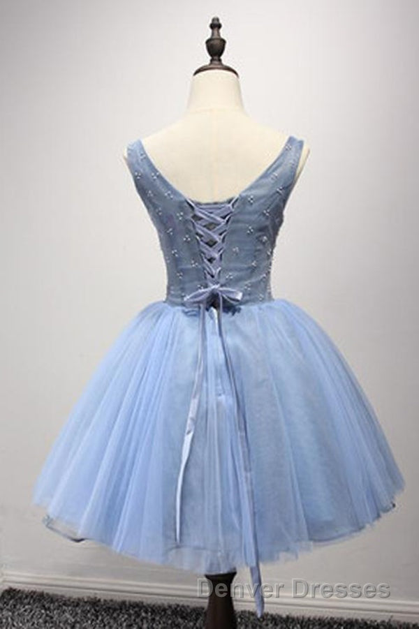 Luxurious A-line Straps Knee Length Short Tulle Homecoming Dress Secondary image