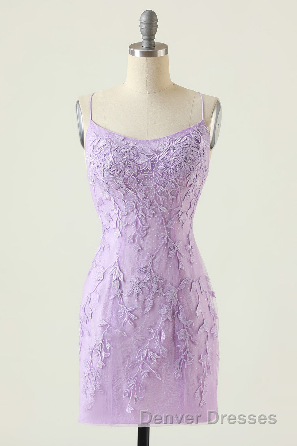 Coral Short Tight Homecoming Dress with Lace Beading