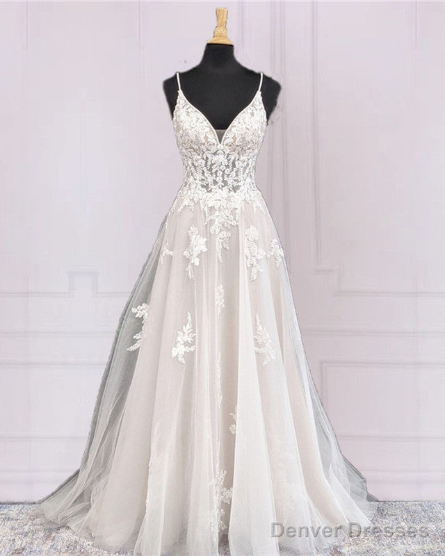 A-Line Appliques Wedding Dresses Main image