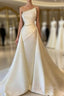 A-line Asymmetrical Beaded Floor-length Open Back Sleeveless Prom Dress