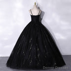 A Line Black Formal Dress Princess Birthday Party Dress