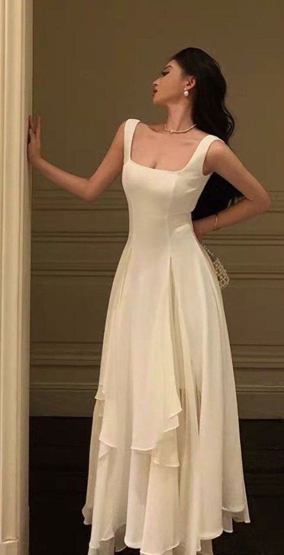 A Line Chiffon Prom Dress,Long Evening Dress,Formal Dress Main image
