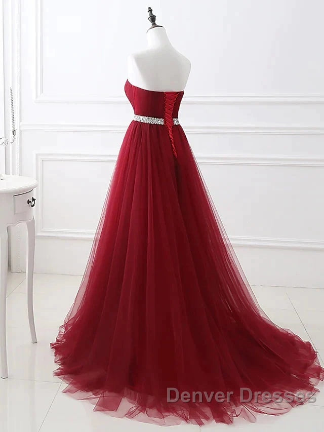 A-Line Elegant Quinceanera Prom ValentineS Day Dress Strapless Sleeveless Chapel Train Satin With Crystals