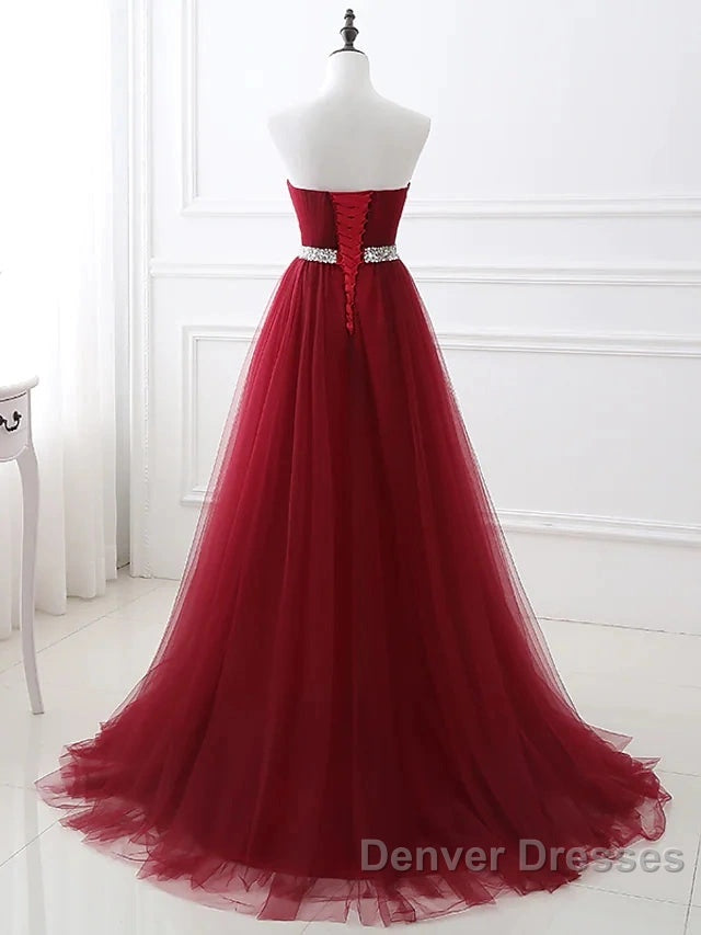 A-Line Elegant Quinceanera Prom ValentineS Day Dress Strapless Sleeveless Chapel Train Satin With Crystals