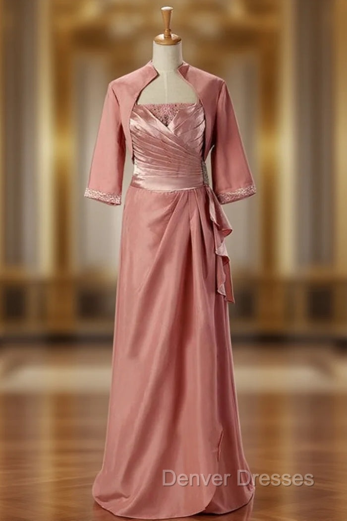 A Line Floor Length With Jacket Plus Size Mother Of The Bride Dress Main image