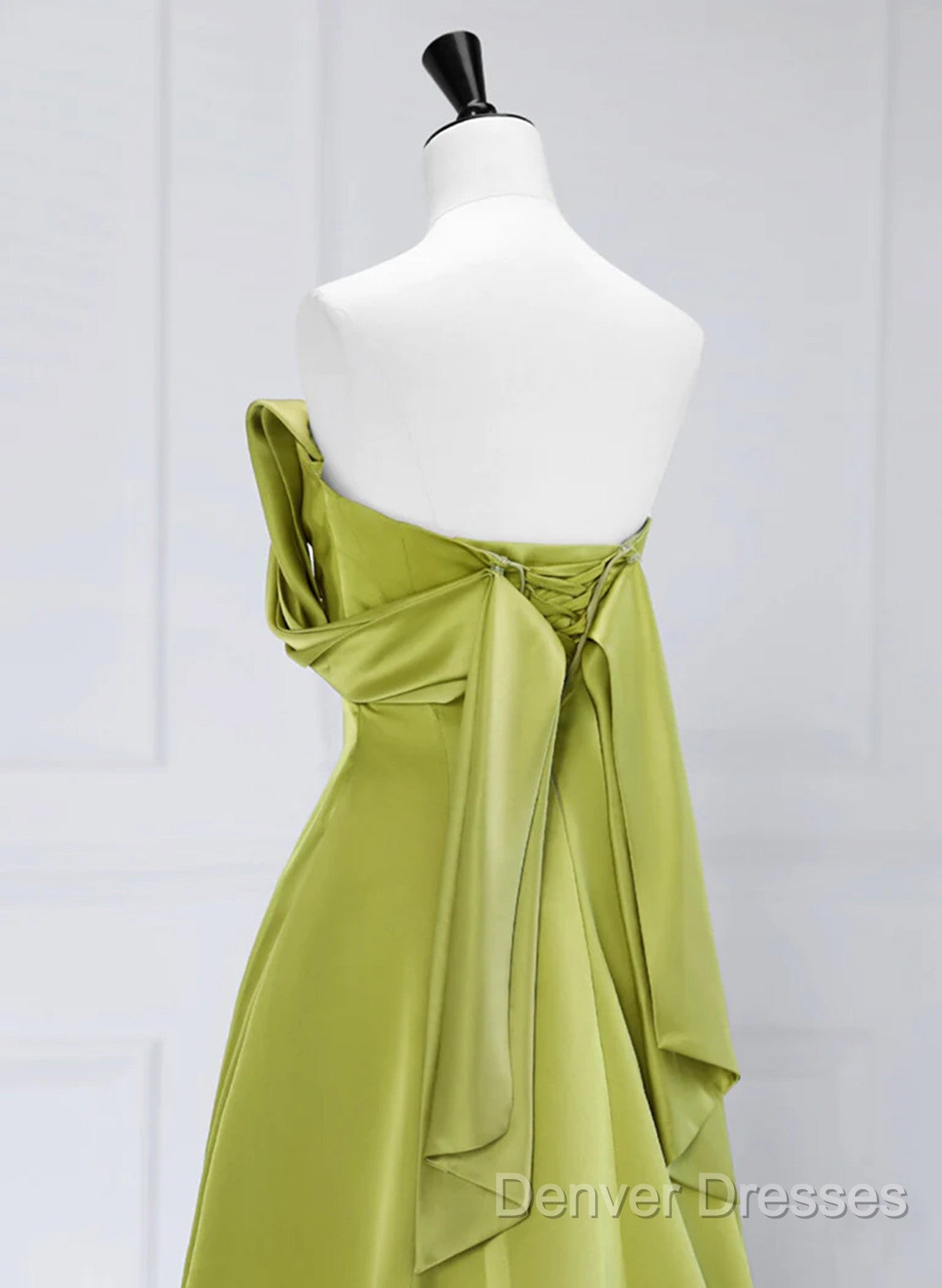 A-Line Green Long Formal Dress Prom Dress, Green Floor Length Party Dress