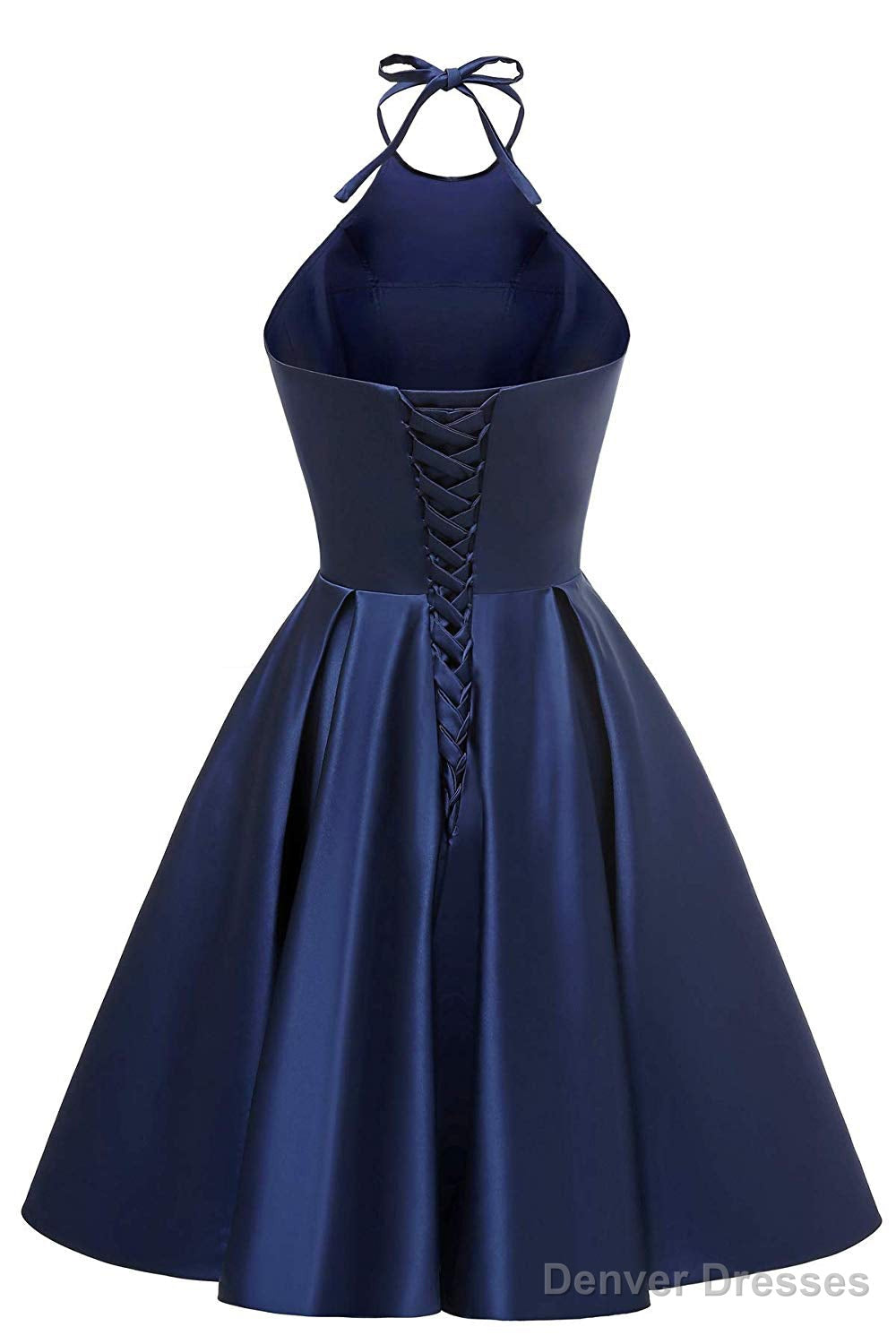 A-Line Halter Short Prom Dresses Cocktail Dresses Secondary image