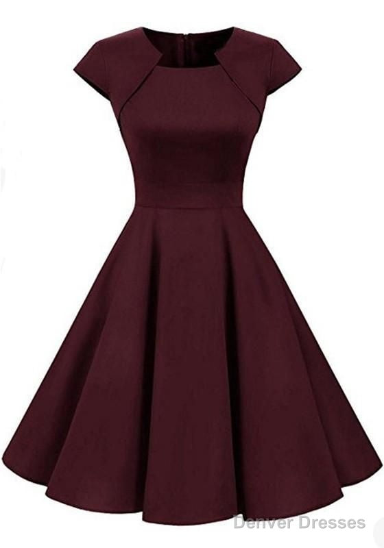 A-Line Homecoming Dresses Irregular Draped Round Neck Long Sleeve Midi Dress Main image