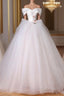 A-Line Off Shoulder Tulle Beige Long Prom Dress, Beige Tulle Long Formal Dress