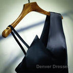 A Line One Shoulder Short Black Prom Dress, Short Black One Shoulder Formal Graduation Dress