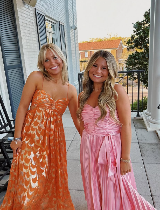A-Line Orange Prom Dress Fashion Party Evening Dress Secondary image