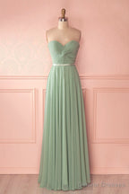 A-Line/Princess Chiffon Sweetheart Bridesmaids Dresses