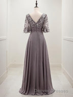 A-line/Princess Scoop Floor-Length Chiffon Mother of the Bride Dress With Pleats