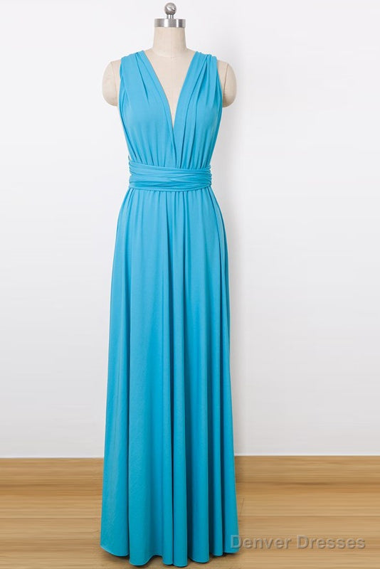 A-Line/Princess Sleeveless Convertible Bridesmaids Dresses Main image