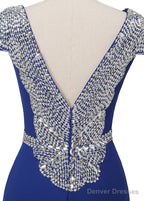 A-Line/Princess Sweep Train Chiffon Prom Dresses