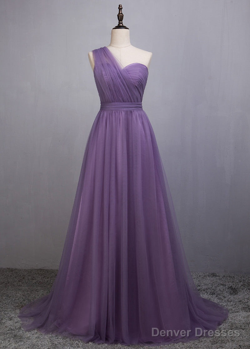 A-Line/Princess Tulle Sleeveless Bow(S) Bridesmaids Dresses Main image