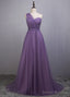 A-Line/Princess Tulle Sleeveless Bow(S) Bridesmaids Dresses