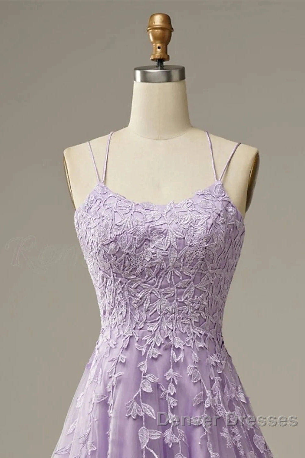 A-Line Prom Dress Floral Dress Formal Sleeveless Strap Tulle With Appliques